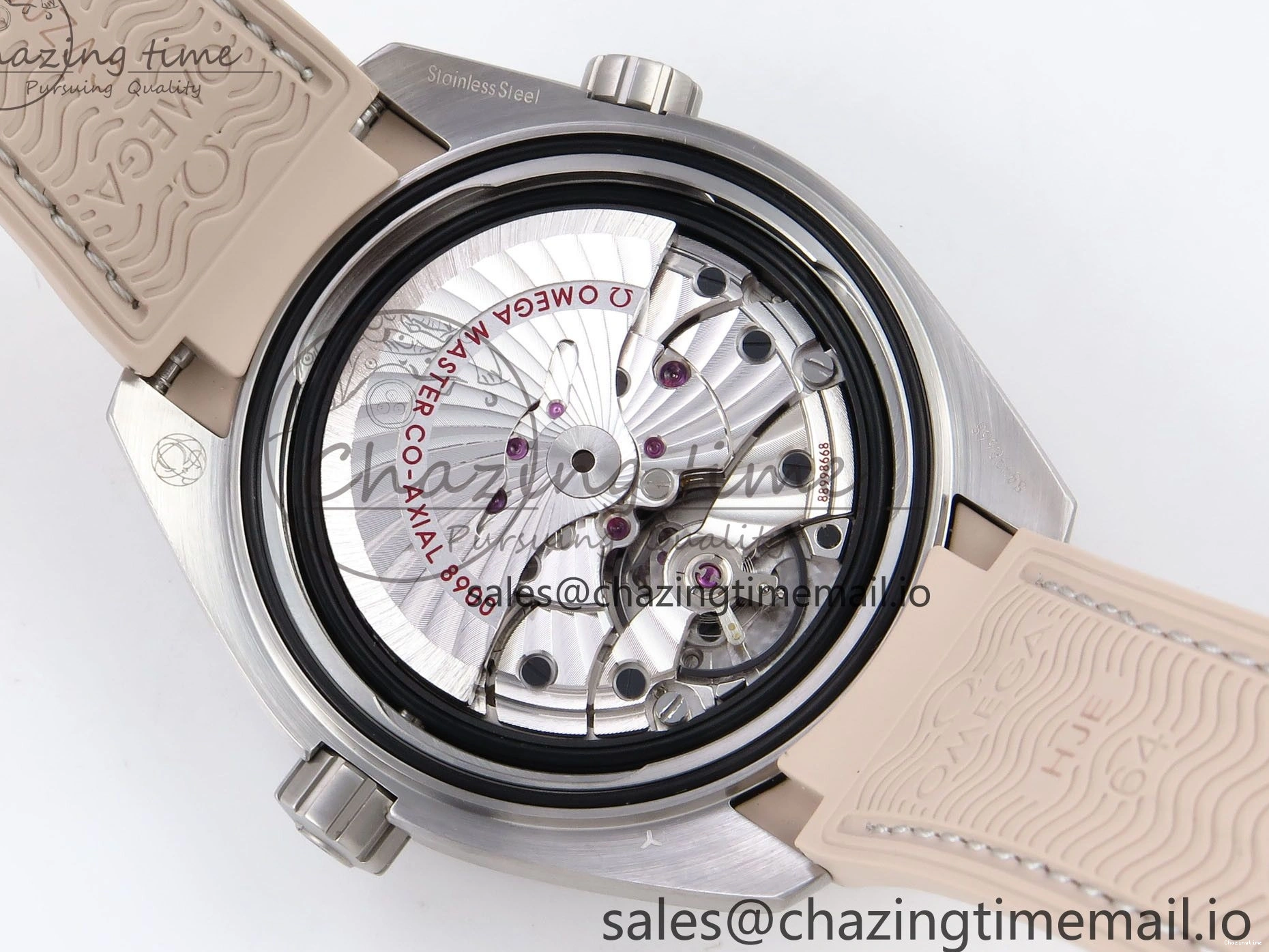 0204 Planet Ocean 43.5mm SS VSF 1:1 Best Edition Brown Bezel Sand Dial on Sand Rubber Strap A8900 Super Clone Neat 7710